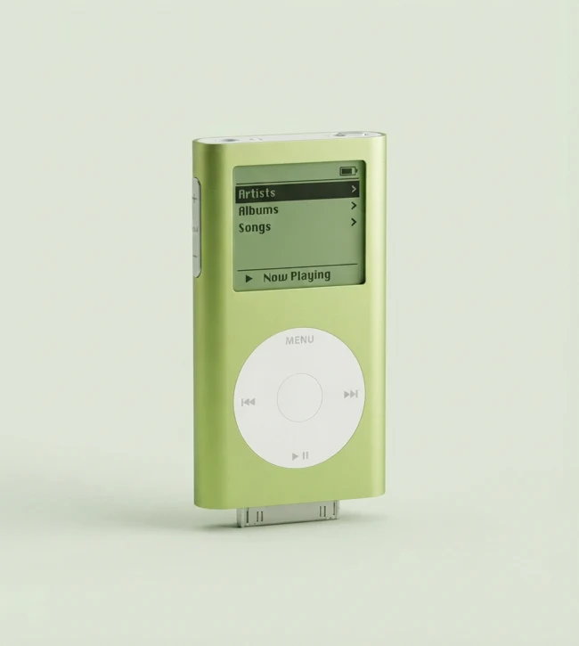 iPod mini concept image, not a photograph